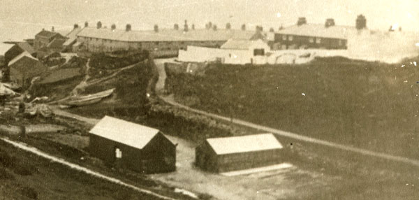 The coastgurad cottages and the Square in the early 1900's